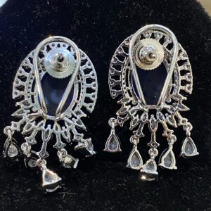 Blue Pota Stone AD earring