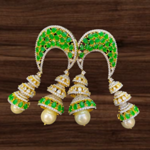 Elegant Green AD Earring