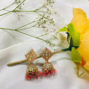 square stylish jhumkas