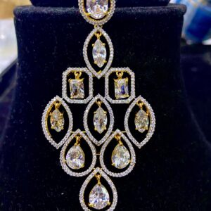 Hanging design AD diamond earrings