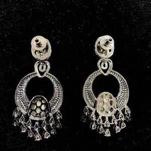 Big drop Kundan AD diamond earrings