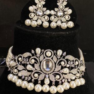 Pearl AD Diamond Choker Set