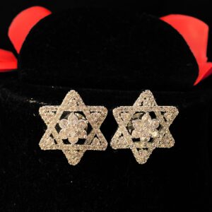 Star Shaped AD Diamond Earrings