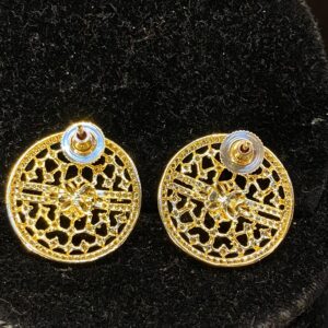 Round Shaped AD Diamond Earrings