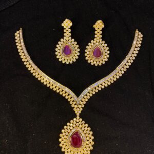 Ruby Pota Diamond Necklace Set